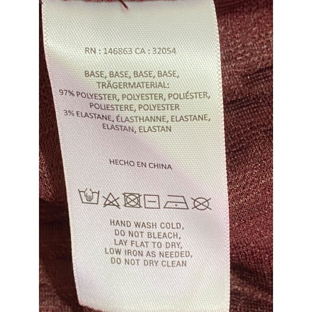 Mare Mare x Anthropologie Odila Burgundy Tunic Dress Puff Sleeves Women's Medium - Picture 6 of 12